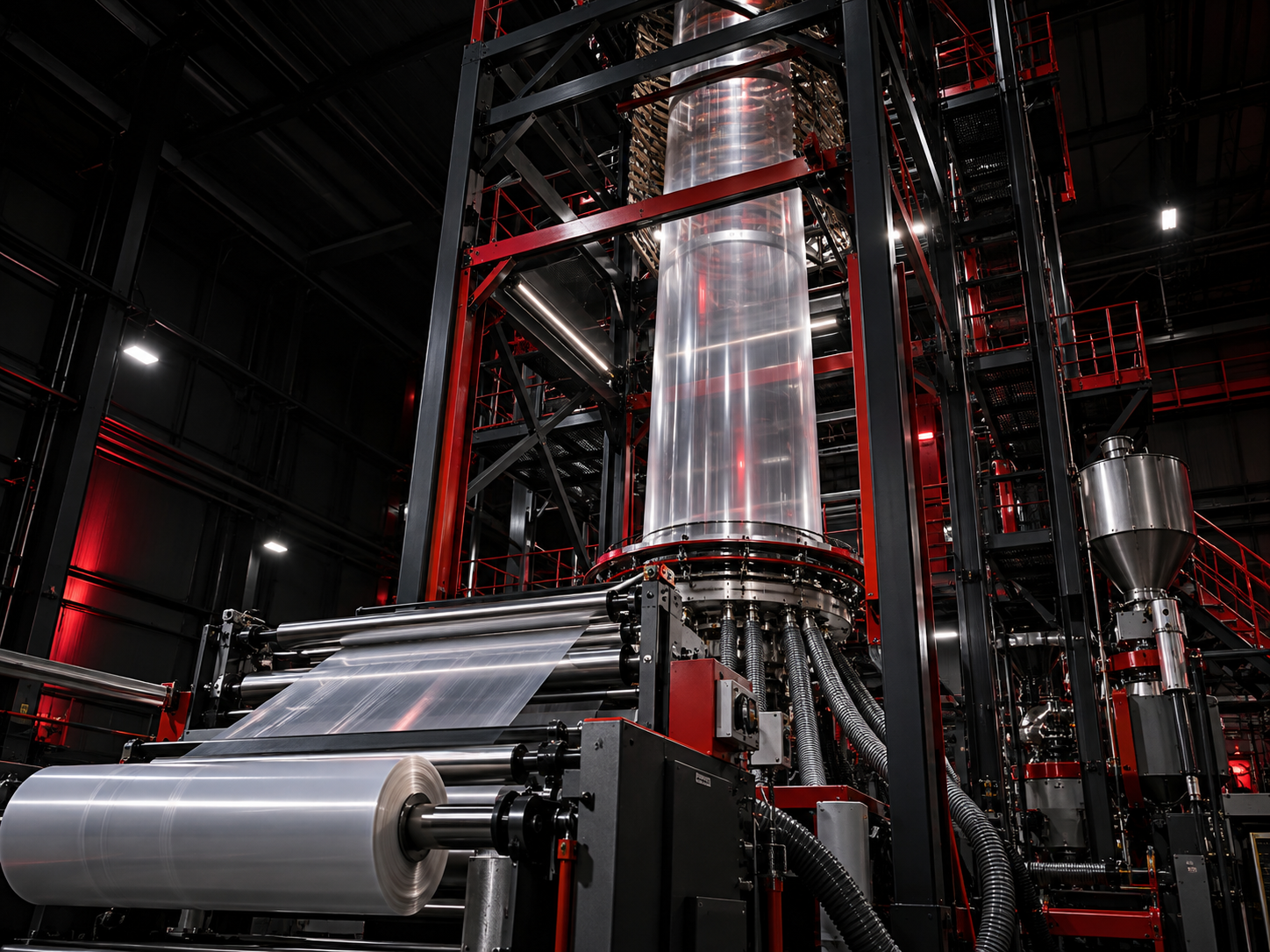 Pure Manufacturing blown-film extrusion production line