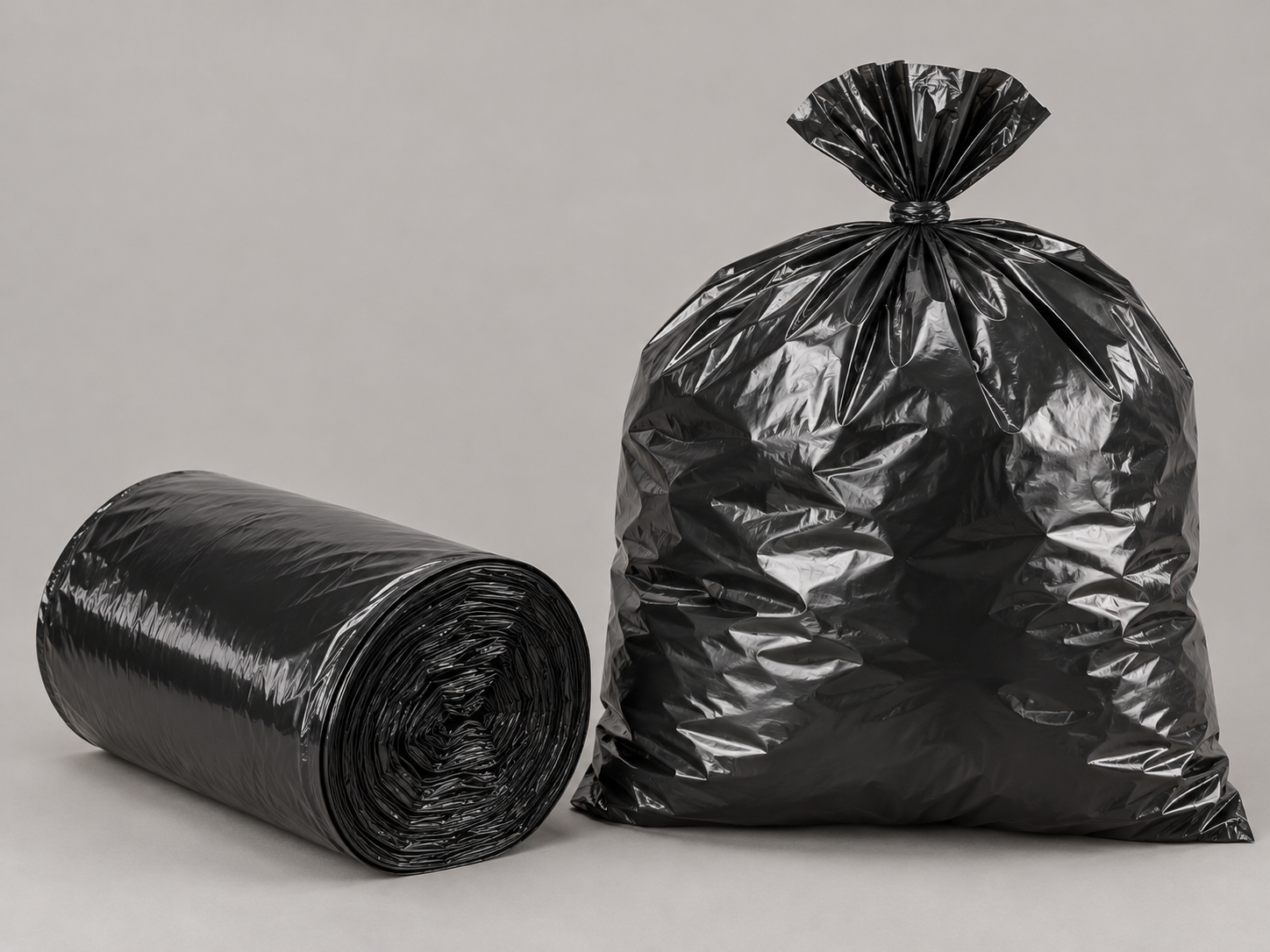 Rolled Coreless garbage bag